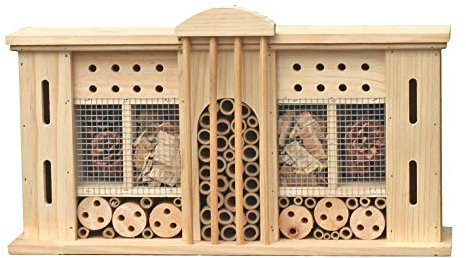 Insektenhotel Villa zum aufhängen - ca. 50 x 12,5 x 28 cm - Insektenhaus zum hängen