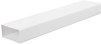 Flachkanalsystem Lüftungskanal 110x55mm 1m Abluftkanal Flachkanal Abluft 7822
