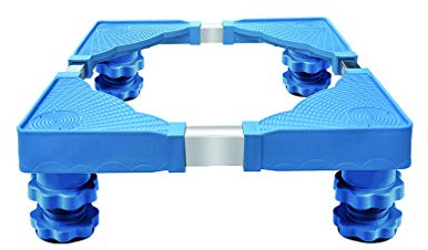 Waschmaschinen-Untergestell Sockel Anti Vibration Podeste & Rahmen für Trockner und Kühlschrank 50-62cm Verstellbare Stand für Möbel Waschmaschinenunterbau Antirutschmatte (4Füße)