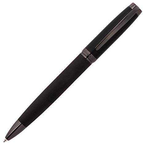 Cerruti 1881 Kugelschreiber Myth Black | Schreibstift mit schwarzen Korpus | Blaue Mine | Edle Geschenkbox (Gun)