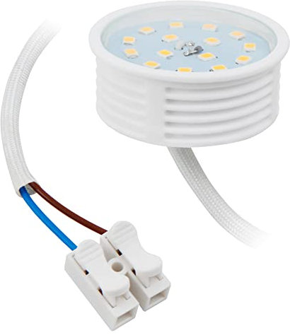 McShine - LED Modul Strahler | 7W, 580 lm, warmweiß, 3000K, ØxH 50x23mm, dimmbar | Leuchtmittel für geringe Deckenhöhen