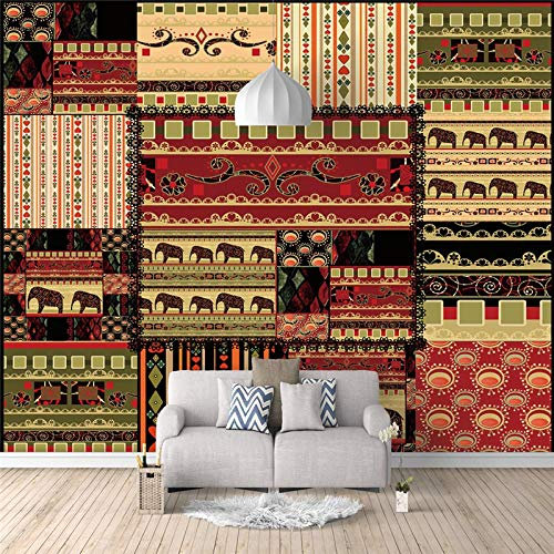 Wandbild, selbstklebende Fototapete, indischer Stil, 175 x 210 cm, Dekoration, Poster, modernes Design, für Wohnzimmer, Schlafzimmer