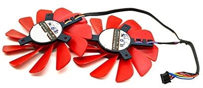 Ghxiag 8. 5mm Nuovo FDC10U12S9-C 0.45AMP 4 Sostituzione della Ventola di Raffreddamento Pin Fit XFX RX 560D RX 570 RX 580 RX Fan di Raffreddamento della Scheda Video Grafica Vega