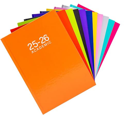 Schülerkalender 2024/2025, A5, Wochenansicht, Schulplaner, Schüler, Lehrer, Jahr w2v - Orange