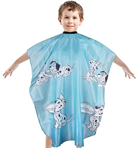 Vokmon Friseurumhang Kinder, Haarschneidekap Kinderhaarkap, Friseurumhänge Salon, Verstellbaren Tier Muster Styling Shampoo Salon Umhang Barber Cape für Kinder Jungen Mädchen