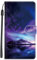 Nuxiady Handyhülle für Samsung Galaxy S8 Hülle mit Schön Motiv Muster PU Lederhülle Flip Wallet Case Cover Klappbar Handytasche Schutzhülle Stoßfeste Klapphülle für Samsung S8,Aurora