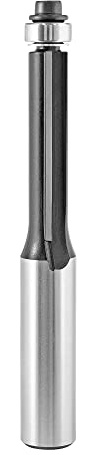 ENT 13610 Bündigfräser HW, Schaft (S) 12 mm, Durchmesser (D) 10 mm, NL 38 mm, GL 93,1 mm, SL 40 mm, mit Kugellager, Oberfräser für die Holzbearbeitung