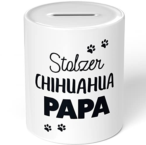 JUNIWORDS Spardose Sparbüchse, Stolzer Chihuahua Papa (1009955)