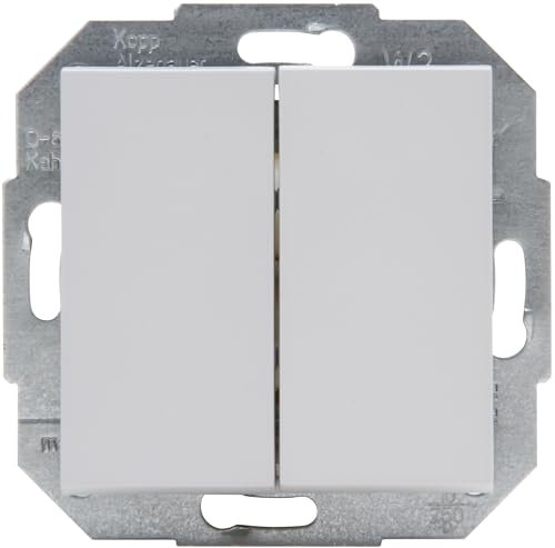 Kopp Athenis Serienschalter, IP20, grau, matte Oberfläche, 587534084