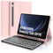JADEMALL Custodia Tastiera per Samsung Tab S10 FE 2025/Tab S9 FE 10.9 2023, Italiano QWERTY Tastiera Retroilluminata Magnetica Staccabile per Samsung Tab S9 FE/S10 FE 10.9, Rosa