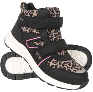 Mountain Warehouse Jupiter Kids Adaptive Waterproof Walking Boots - Trainer Shoes with Adjustable Straps for Boys & Girls Pink Kids Shoe Size 5 UK