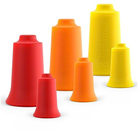 BellaBambi original trio + mini trio Faszien Cup Set, 6-tlg., gelb, orange, rot