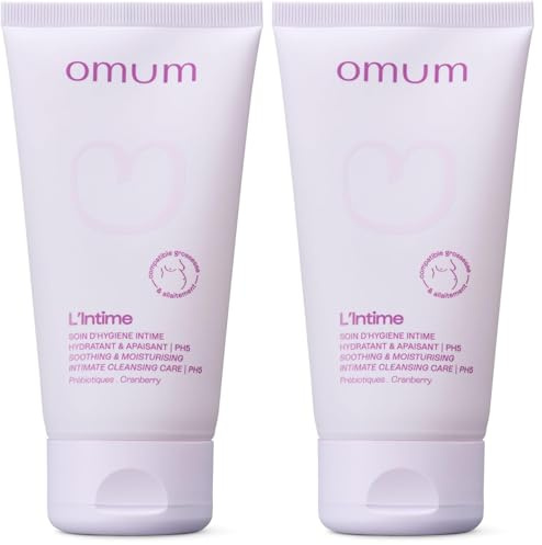 Omum L'intime Soin D'hygiène, Hydratant Et Apaisant, Grossesse et Post Grossesse, Bio, Noix de Coco, 150 ml (Lot de 2)