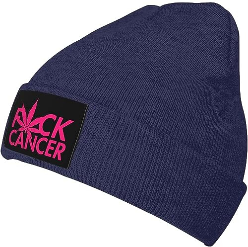 351 Unisex Sportmütze FCK Cancer Pot Leaf Chemo Hut Weich Slouchy Beanie Mütze Klassische Nachtmütze Für Outdoor Laufen Skifahren