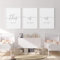 AWKFHF Liebesherz Strichzeichnung Familien Sweet Home Schwarz-Weiß Leinwand Bilder Poster Kunstdruck Wohnzimmer Schlafzimmer Wand Deko(Kein Rahmen) (Minimalist-05,3X40X60CM)