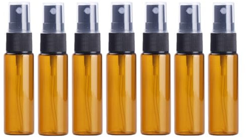 Upstore 12Pcs 20ml/0.7oz Glass Spray Bottles Empty Refillable Fine Mist Spray Bottle Dispenser with Cap Essential Oil Liquid Containers Jar for Perfume