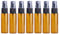 Upstore 12 botellas de vidrio vacías recargables de 20 ml, dispensador de botellas de spray de niebla fina vacías con tapa, recipientes de aceite esencial para líquidos, frasco para perfume