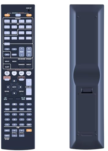 TCNOUMT Neu RAV464 ZA11360 Fernbedienung Ersatz für Yamaha AV Receiver RAV464-ZA11360 RX-V473 RTZA113600 HT-R4065 HTR-4065 RX-V473 RX-V475 YH-T797 YH-T897BL