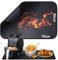 Tapis ignifuge en silicone et fibre de verre pour plateau de table, 50 x 70cm Tapis résistant à la chaleur pour friteuse à air - Sous-couche ignifuge pour machine à café - Antidérapant et imperméable