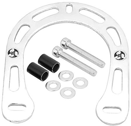 Bike V Brake Brake Boosters, Mountain Bike Brake Enhancer with Installation Screws 14x11.5cm/5.5x4.5in Bike Replacement Parts for Mountain Bike (Aluminum color)