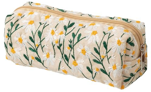 SSyang Federmäppchen mit, Federmappe Bleistift, Pencil Case mit, 20 * 9 * 8cm, die Cartoon-Tasche ist Klein und süß und Kann als Kosmetiktasche, Geldtasche, Schlüsseltasche Verwendet Werden(Beige)