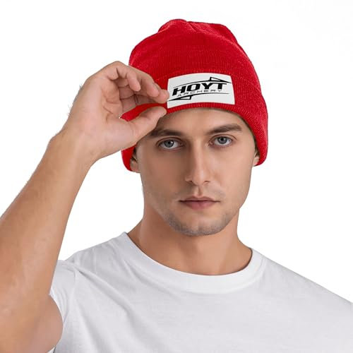 NCLIKGOR Hoyt and Archery Beanie-Mützen für Männer und Frauen, Totenkopfmütze, Winter-Strickmützen