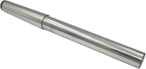 ZAPTON 2MT Lathe Mandrel Alignment Test Bar MT2 11-1/8 (283mm) | EN 31 Alloy Steel | 73 mm Taper Shank Length | Centre Drill | Hardened And Ground