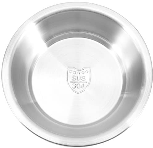 KICHOUSE Edelstahl Dampfplatte 18cm Haushalts Küchenteller Teigtaschen Aufbewahrungsteller Leicht Zu Reinigen Kompakt Fürs Dämpfen Von Fisch Und Speisen