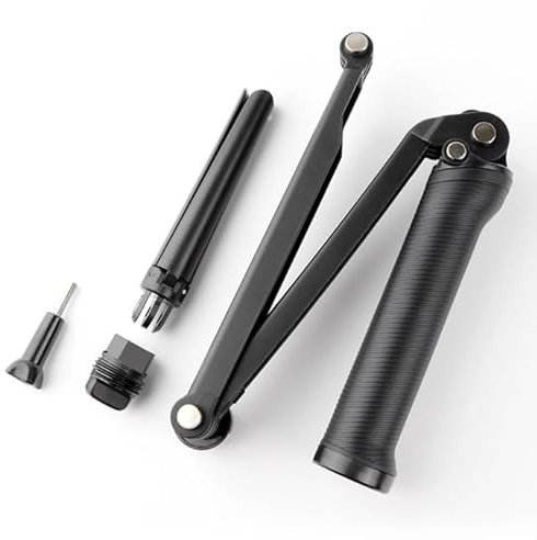 REFLEX CAMERA Foldable 3-Way Adjustable Selfie Stick Tripod for Go Pro Hero 13-9, D J I Osmo Action, Extendable Pole, Hidden Tripod, Action Camera Accessory