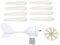 Zerodis 400W Generador de Turbinas Eólicas de 12 V Estructura Optimizada para el Hogar para Llevar en Bote [8 Cuchillas WindGenerator]