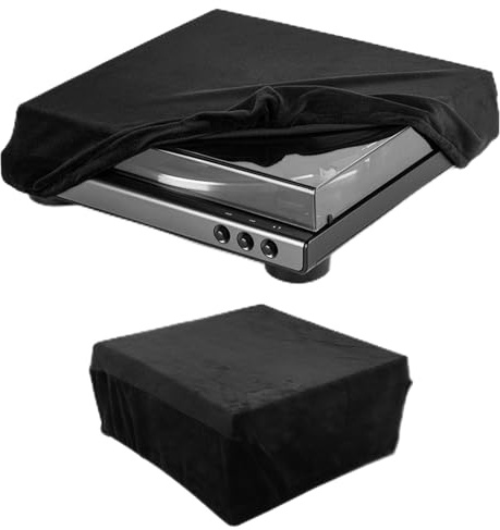 YUEHISY Turntable Dust Cover, Prevents Scratch Dust Washable Protector, Soft Record Player Cover, for AT LP120XBT USB & AT LP120XUSB (Black)