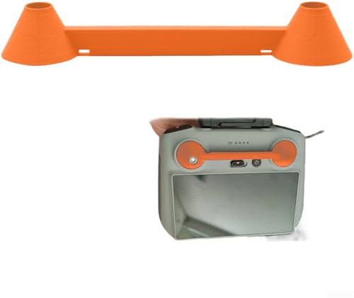 Joystick-Abdeckung für DJI RC 2 Controller: Anti-Touch-Silikon-Schutz mit stoßfestem Design für Outdoor-Fliegen – Schwarz (Orange)