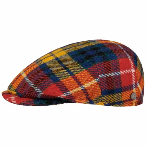 Lierys Capri Colour Flat Cap Checked Wool Blend Made in Italy Men Autumn Winter