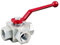 Uzman-Versand 3/8 3 wege Kugelhahn L- Type Hydraulik-Dreiwege Kugelhahn Ventil L-bohrung Pneumatisch Kugelhahnventil Absperrhahn Abspersventil 3/2 Dreiwege umschalthahn wegeventil