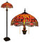 Tiffany Stil Glasmalerei Lesen Stehlampe Rote Libelle Schatten 64 Zoll Hoch für Schlafzimmer Wohnzimmer Stehlampen 40 Cm
