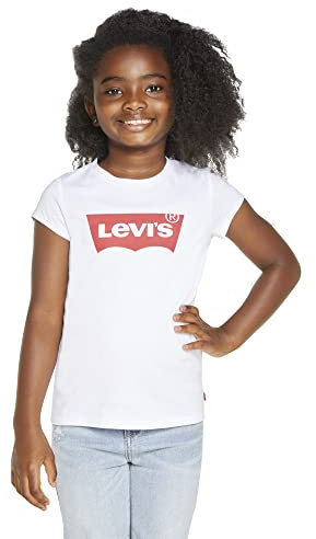 Levi'S Kids Ss Batwing Tee Fille Red / White 6 Ans