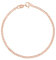 modabilé Armband Damen Rosegold Vergoldet Armkette aus 925er Sterling Silber (16cm 1,85mm breit) Silberarmband Panzerkette 925 ohne Anhänger