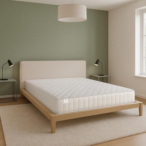 Farmarelax Matratze, Anatomisch, Polsterung Faser Hypoallergenisch, Hygienisch, Komfortabel, 90x190 cm, Höhe 19 cm Royal, Versandt Unter Vakuum gewickelt, 100% Made in Italy, Top Soft, Farmarelax
