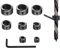 XPOOP 9 Pezzi Set di Punte per Trapano ad Anello di Arresto Della Profondità del Trapano, Localizzatore del Limitatore di Profondità con Chiave Esagonale (3/4/5/6/8/10/12/16 mm)