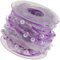 10M Perlenband Chiffon-Band und Organza-Spitze-Band-Dekoband Spitze Zierband für Hochzeits-Blumen- Nähen Handwerk Verpackung (purple)