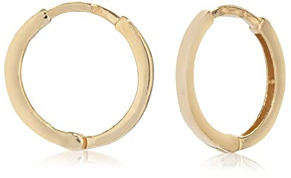 NKlaus Paar Creolen 11-13mm 333 Gelb Gold 8 Karat Ohrringe Klappcreolen Ohrschmuck