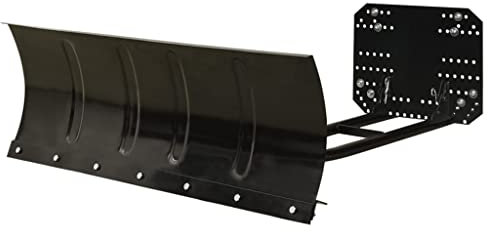KOIECETA Schneepflug zur ATV-Montage Winkel in 5 Positionen Einstellbar Schneeschieber Schneeschild Räumschild Schneeschaufel Schwarz 115x38cm