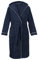 LAYNENBURG Bademantel Herren Frottee - Kapuze - Lang - 100% Baumwolle (360g/m2) - OEKO TEX Standard 100 - Größe (L, Blau)