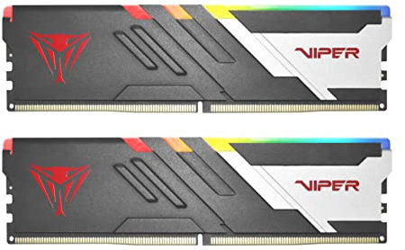 Patriot Viper Venom RGB DDR5 32GB (2 x 16GB) 7000MT/s Kit di Memoria Desktop UDIMM per Gaming - PVVR532G700C32K