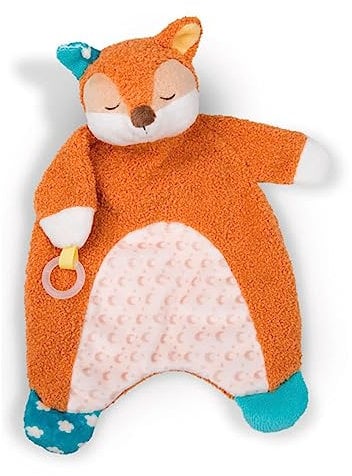 NICI 49053 MyFirstNICI Fuchs Finni schlafend 26x25cm braun-Kuscheltuch für Babys & Kleinkinder – Baby Kuscheltier Schnuffeltuch – Schmusetuch für Mädchen & Jungen
