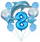 Ozean Tiere Geburtstagsfeier Dekoration Unterwasserwelt Kinder-Geburtstag Mädchen Junge Folienballon Blue Dolphin 8 Jahre Delfin Geburtstag Deko Große Delfin Folienballon Geburtstags Deko Jungen