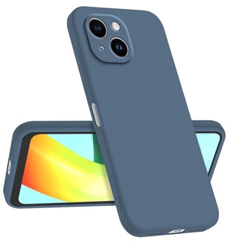 Longstong Coque Compatible avec Smartphone, Compatible with iPhone 15 Plus (6.7), Fine Antichoc Personnalisée Design Minimaliste - Gris Lavande