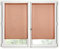 STOF - Paire de Brises-bise -Taille 60x160 cm - 100% Polyester - Couleur Terracotta - Modèle Monna - Vitrage - Intimité et Transparence - Uni