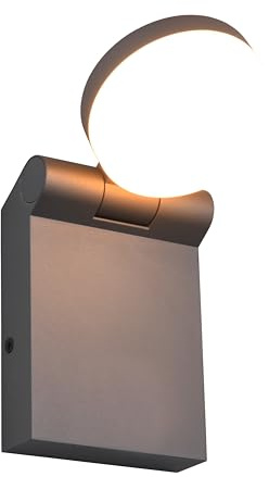 Trio Leuchten LED Außen Wandleuchte Adour 245560142, Aluminium Druckguss Anthrazit, Schirm Acryl Weiß, inkl. 7.5 Watt LED, Farbwechsel