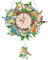 EEEKit Vögel Diamant Kunst Uhr Kits, DIY Acryl Kolibri Diamant Malerei Wanduhr Für Heimdekor